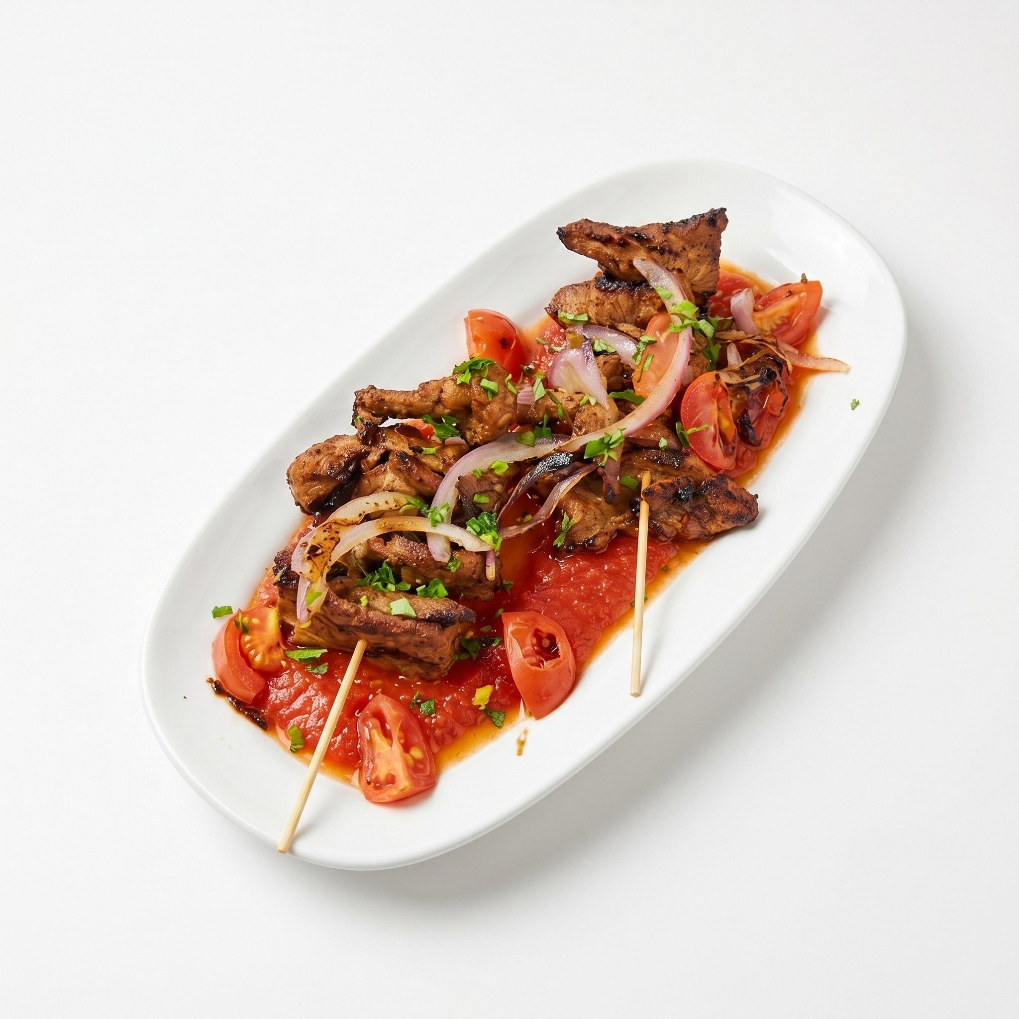 Steak Suya Skewers.