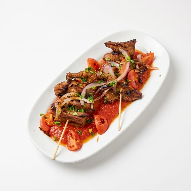 Steak Suya Skewers.